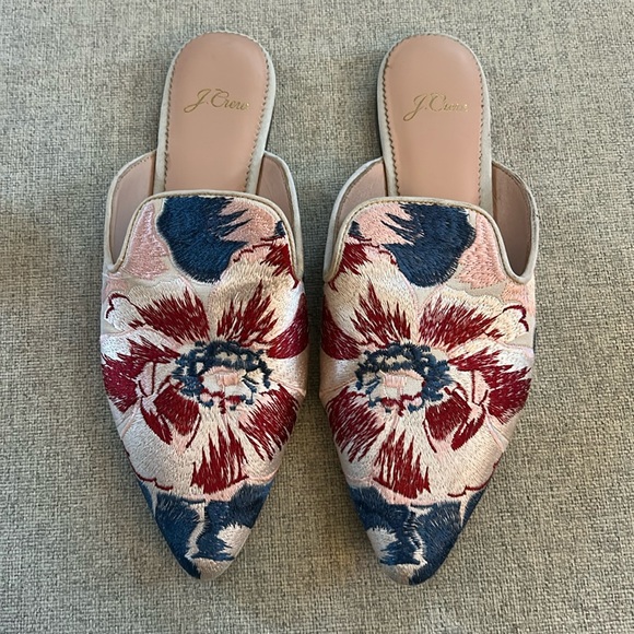 J.Crew Floral Brocade Marina Mule Women's 7 - Picture 1 of 13